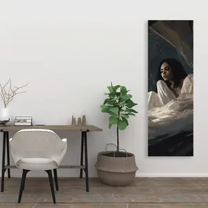 Pictorem C1RC2060FB1U06 20 x 60 in. Spider Princess - Black Canvas Wall Art - Elegant