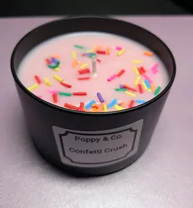 Handmade Confetti Crush Soy Wax Candle 8oz