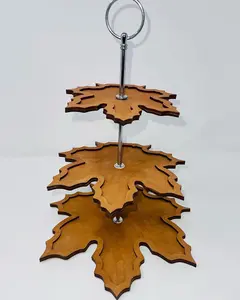 Maple Leaf Tiered Tray