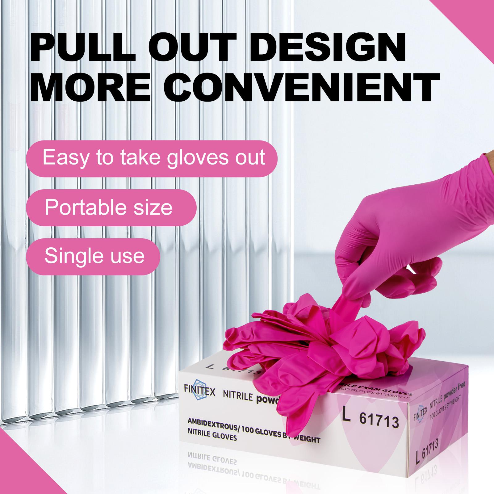 FINITEX Rose Red Nitrile Cleaning Gloves, Disposable Latex&Powder-Free Cook Kitchen Nail HandCare Manicure DIY Art Craft Household Office Essentials Gardening Farming Work,Durable Multi-Purpose Daily Home Decoration Tool,Spring Valentine Holiday Love Gift FINITEX Rose Red Nitrile Cleaning Gloves, Disposable Latex&Powder-Free Cook Kitchen Nail HandCare Manicure DIY Art Craft Household Office Essentials Gardening Farming Work,Durable Multi-Purpose Daily Home Decoration Tool,Spring Valentine Holiday Love Gift