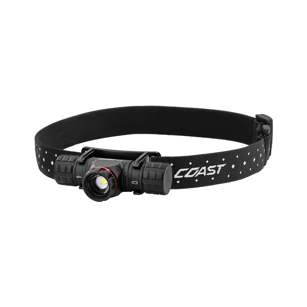 COAST XPH30R 1200 Lumen USB-C Rechargeable Dual Power Headlamp with Twist Focus Beam and Magnetic Base
