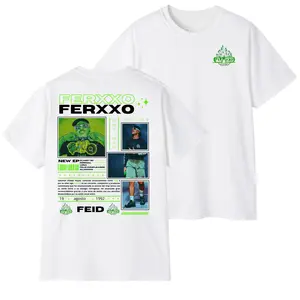 Feid Ferxxo Graphic T-Shirt – Rapper Hip Hop Streetwear Tee, Vintage Style Cotton Shirt, High Quality Print, Casual Fashion Top for Men