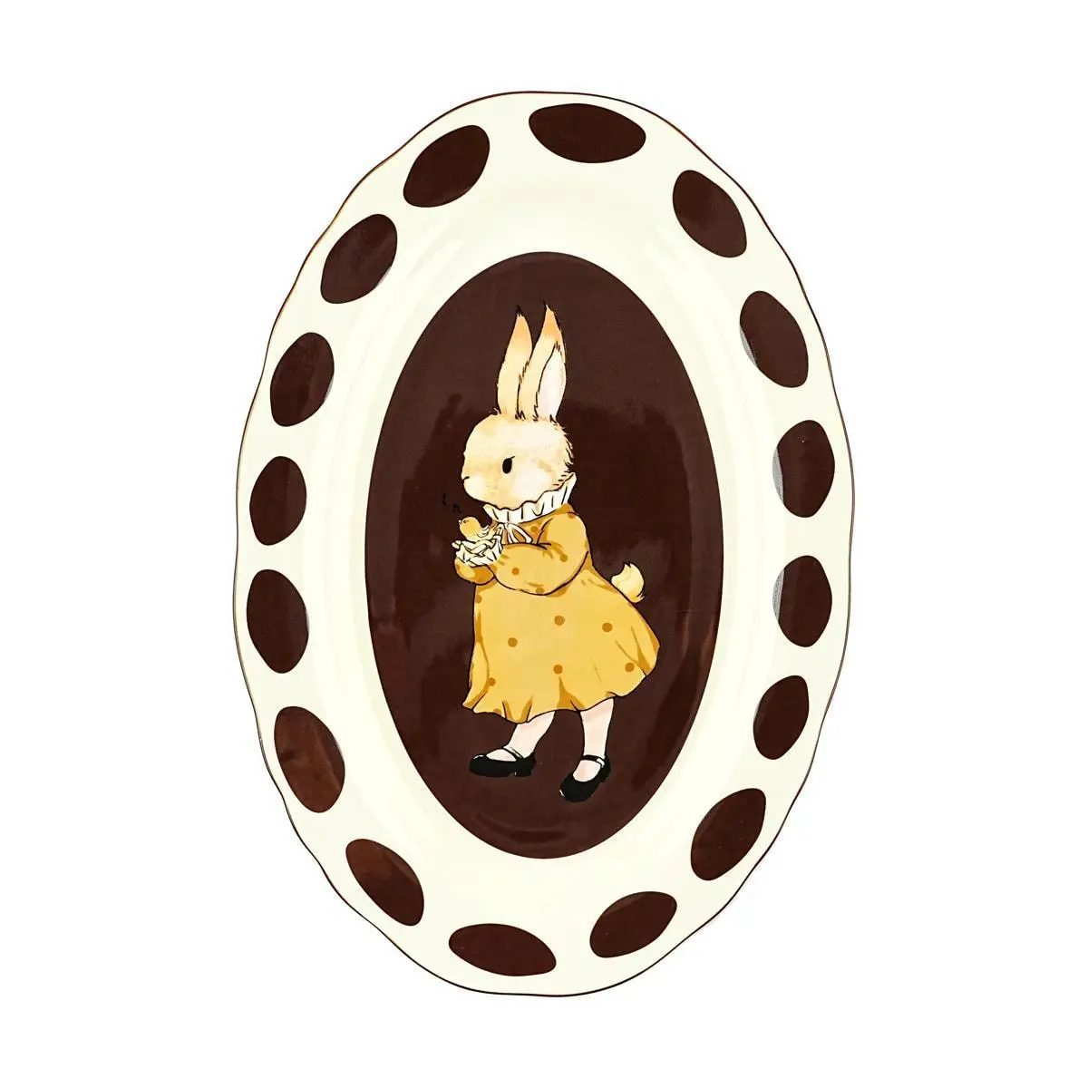 MDZF Hera Rabbit Original Retro Ceramic Dinner Plate - 12 Inch Vintage Fish Platter for Serving MDZF Hera Rabbit Original Retro Ceramic Dinner Plate - 12 Inch Vintage Fish Platter for Serving