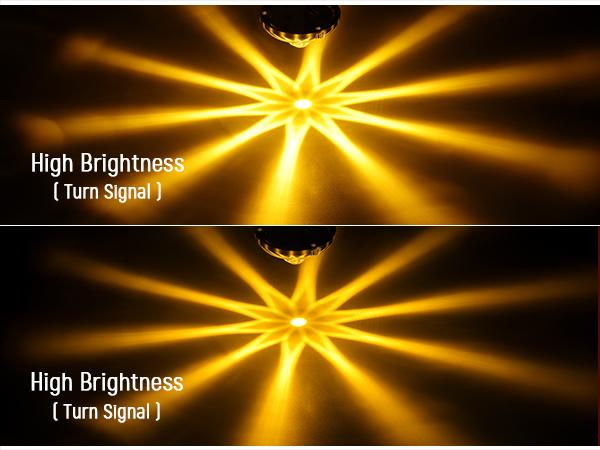 Partsam 10Pcs Mini Glass Lens Watermelon Lights, Amber LED Marker Clearance Light Turn Signal for Semi Truck Trailer RV, Compatible with Freightliner Kenworth Peterbilt