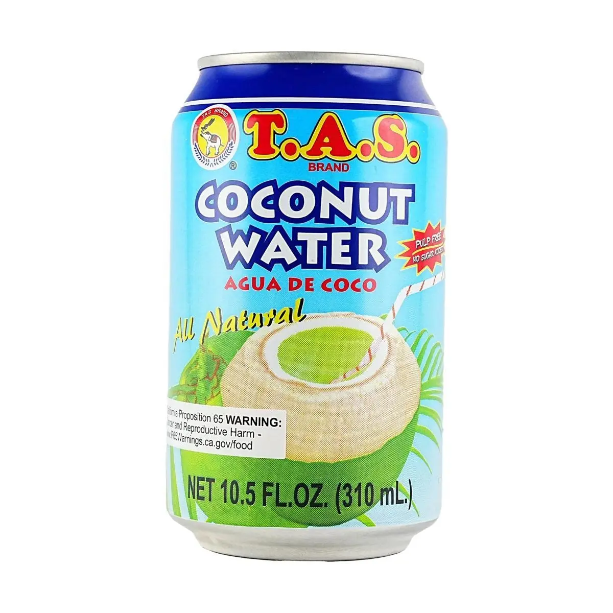 TAS 100% Pure Coconut Water 310ml - Refreshing Natural Hydration