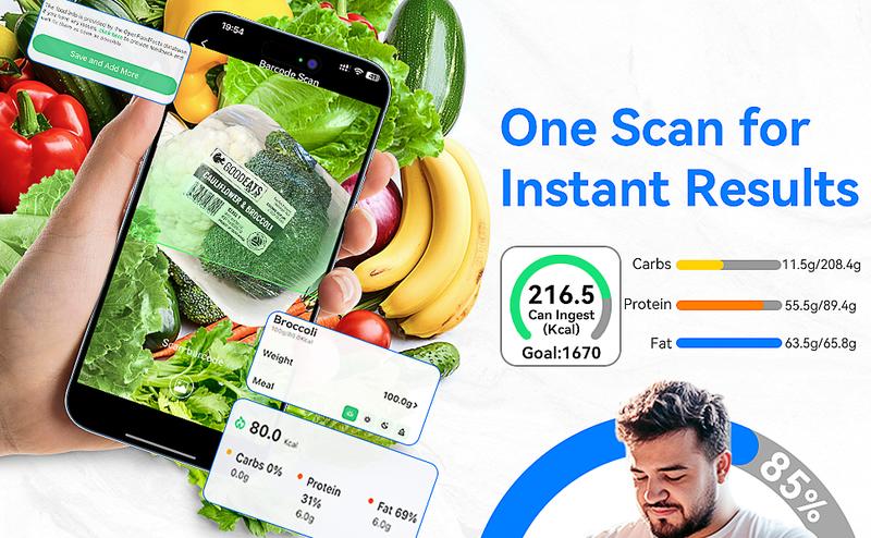 MrOwner Smart Food Kitchen Nutrition Scale with Nutritional Calculator, Free App with 19 Nutrients Tracking, Calorie, Marco, Digital Weight Grams and Ounces, Premium Stainless Steel, 22lb MrOwner Smart Food Kitchen Nutrition Scale with Nutritional Calculator, Free App with 19 Nutrients Tracking, Calorie, Marco, Digital Weight Grams and Ounces, Premium Stainless Steel, 22lb