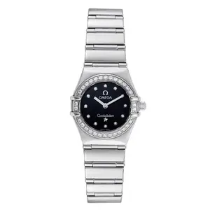 Omega Constellation 1465.51.00 Factory Diamond Bezel Black Dial WHT022518