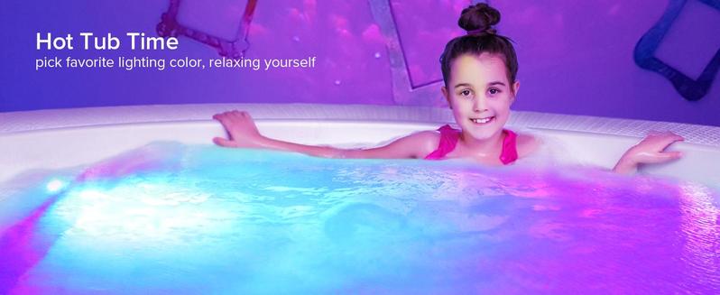 SANSI 8-Pack Submersible LED Pool Lights – RF Remote (200ft), Color-Changing Underwater Spotlights for Ponds, Showers & Inground Pools, Battery Charging, Waterproof with Glue, Magnets & Suction Cups– Perfect for Outdoorfun & Pool Decorations SANSI 8-Pack Submersible LED Pool Lights – RF Remote (200ft), Color-Changing Underwater Spotlights for Ponds, Showers & Inground Pools, Battery Charging, Waterproof with Glue, Magnets & Suction Cups– Perfect for Outdoorfun & Pool Decorations