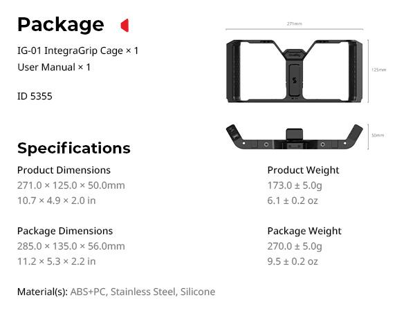 SmallRig IntegraGrip Wireless Control Universal Phone Cage, Ultra-Wide Dual handgrip Smartphone Video Rig with Cold Shoe Mount, Suitable for iPhone 17 16 & Android, for Videomaker Vlogging Content Creator Kit Camera Tripod 5355/5356 SmallRig IntegraGrip Wireless Control Universal Phone Cage, Ultra-Wide Dual handgrip Smartphone Video Rig with Cold Shoe Mount, Suitable for iPhone 17 16 & Android, for Videomaker Vlogging Content Creator Kit Camera Tripod 5355/5356