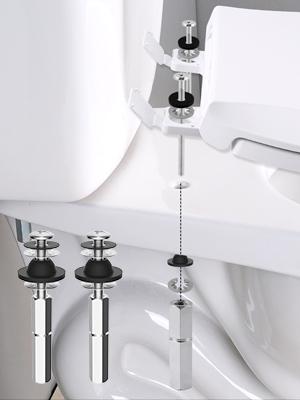 Hibbent 2 PCS Universal Toilet Seat Bolts Kit, Heavy Duty Stainless Steel Toilet Bolts with Extra Long Downlock Nuts Rubber Washers Gaskets, Easy to Install -Bathroom Toilet Repair Screw Hibbent 2 PCS Universal Toilet Seat Bolts Kit, Heavy Duty Stainless Steel Toilet Bolts with Extra Long Downlock Nuts Rubber Washers Gaskets, Easy to Install -Bathroom Toilet Repair Screw