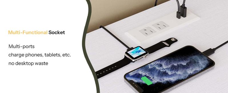 HOOBRO 70 Inch LED TV Stand Artistic Wave-groove Design, White TV Stand with Storage Drawers for Living Room, Modern LED TV Stand, White and Gold