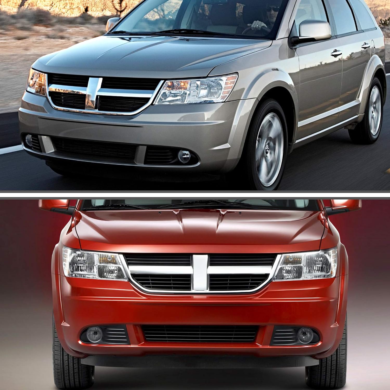 YITAMOTOR Fog Lights Compatible with 2007-2009 Wrangler/2005-2008 Dodge Magnum/2009 Dodge Journey/2005-2010 Chrysler 300(Only Fits 300 Touring Models) 2006-2010 Chrysler PT Cruiser Fog, Clear Lens