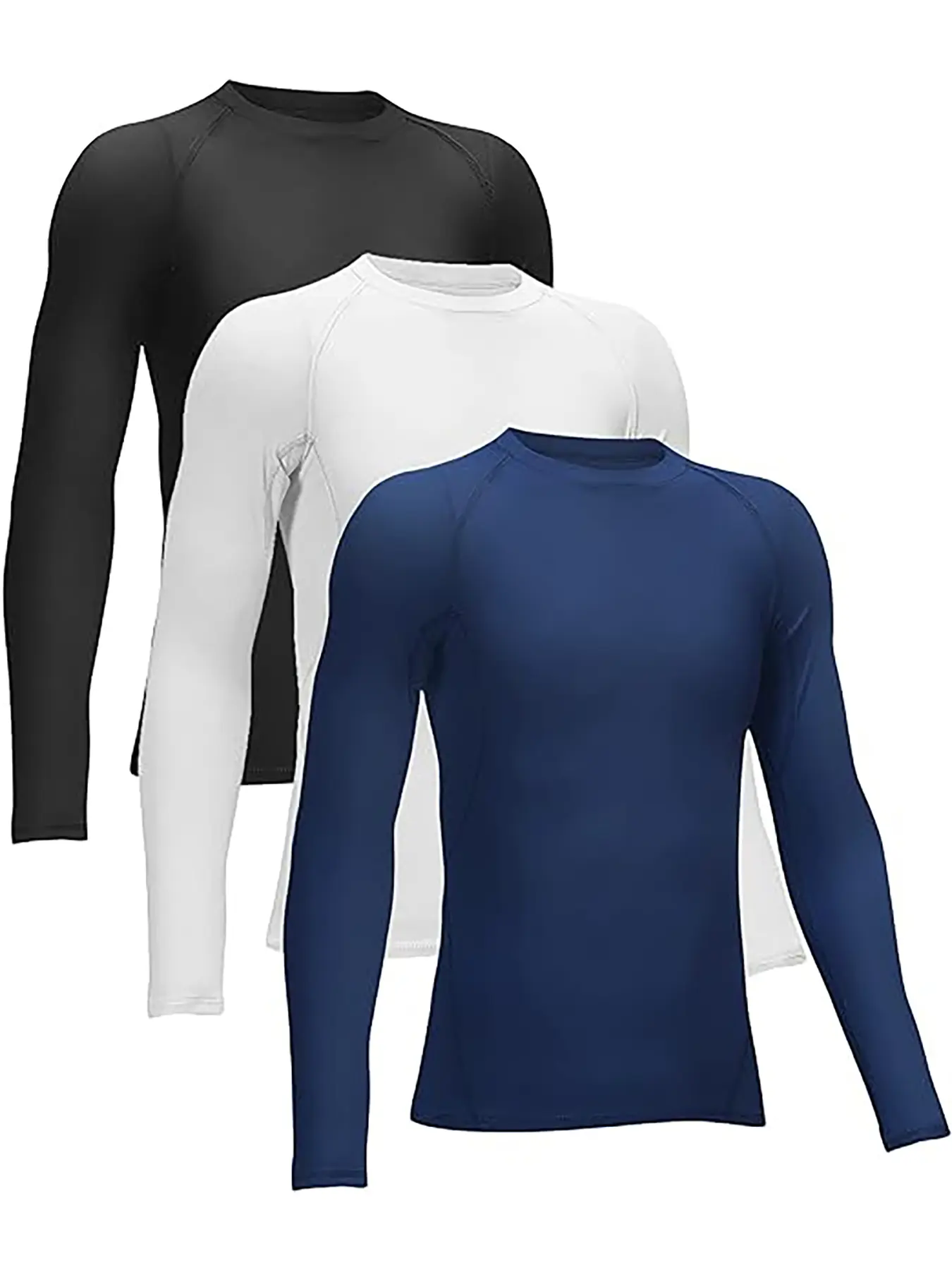 TELALEO 3 value pack Boys' Girls' Compression Shirts Youth Long Sleeve Undershirt Sports Moisture Wicking Baselayer outdoorfun