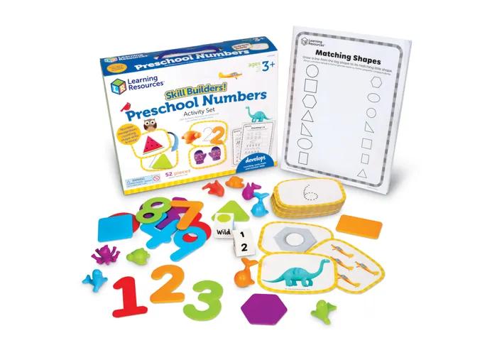 Learning Resources Skill Builders! Preschool Numbers Activity Set, 52-Piece PreK–Kindergarten Math Learning Kit for Counting, Number Recognition, and Fine Motor Skills, Ages 3+, Perfect for At-Home or Classroom Use Learning Resources Skill Builders! Preschool Numbers Activity Set, 52-Piece PreK–Kindergarten Math Learning Kit for Counting, Number Recognition, and Fine Motor Skills, Ages 3+, Perfect for At-Home or Classroom Use