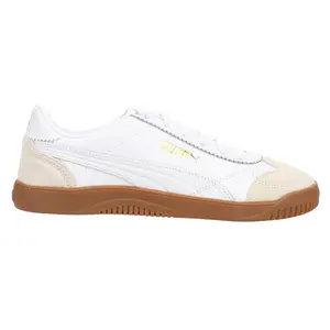 PUMA Womens Club 5V5 Lux Lace Up Sneakers Shoes Casual - White