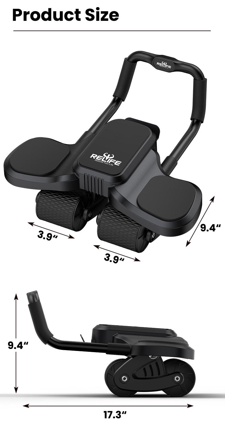 Abdominal Exercise Machine Ab Roller 4-Wheels with Elbow Support Automatic Rebound Abdominal Wheel Abs Workout Equipment for Core Workout Deals for You SpringStatements