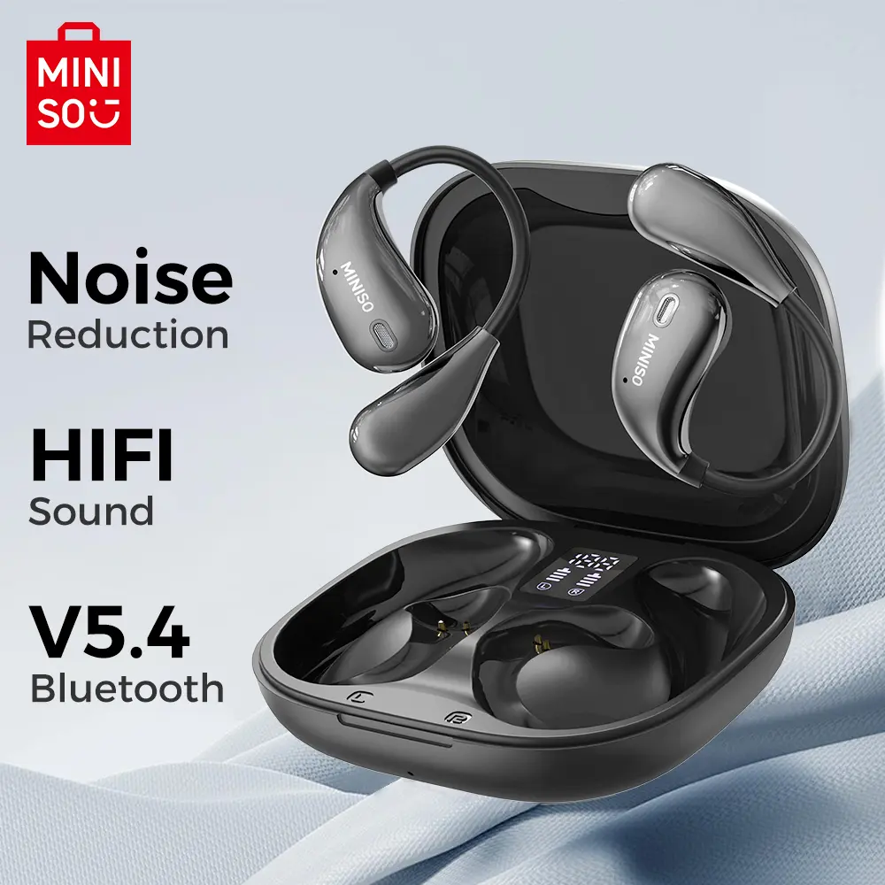 MINISO Bluetooth 5.4 Wireless HIFI Audio Earbuds, Low Latency, Touch Control, IPX5 Waterproof, Built-in Microphone for Sports & Gaming (headphones bluetooth, bluetooth audio wireless headphones)