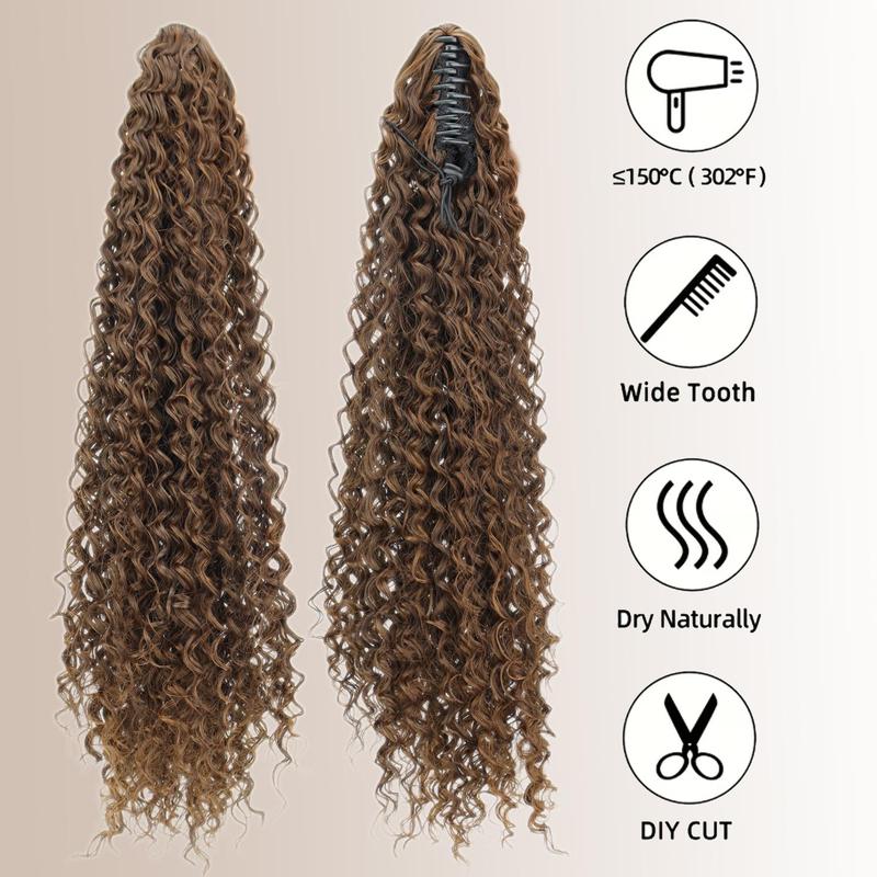 Ponytail Wig - High-Temperature Fiber, Easy-Clip Design,,Perfect for Everyday & Special Occasions, Stylish Hair Accessory|Curly Texture Wig|Easyclip Wig, Wigs for Women