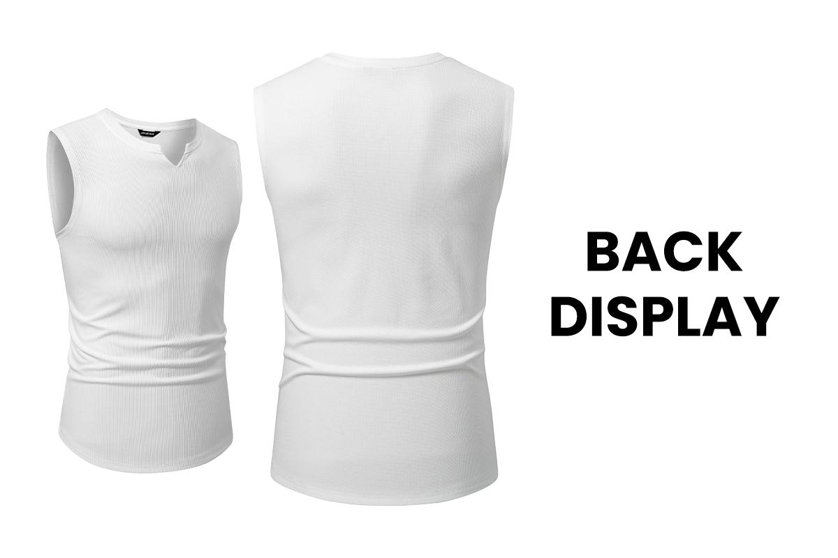 JMIERR Men's Ribbed Tank Tops Knit Sleeveless Summer Sports Clothing Workout Sports Muscle Shirt