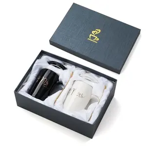 Mr and Mrs Coffee Mugs Set - Unique Wedding Gifts For Bride and Groom - His and Hers Anniversary Present Husband and Wife -Engagement Gifts For Him Her For Parents