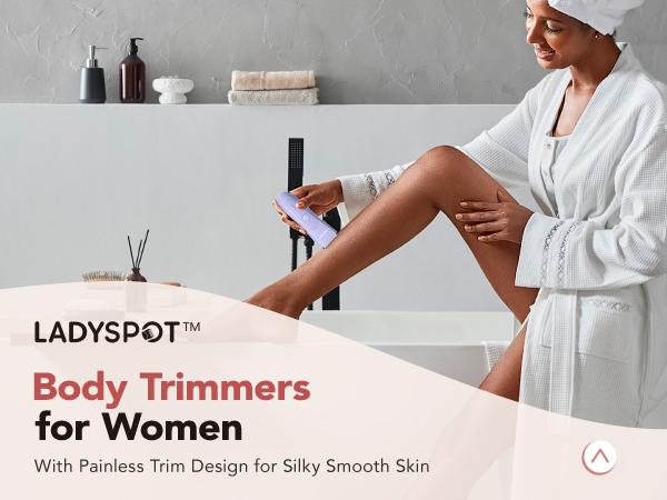 LADYSPOT Ceramic Bikini Trimmer for Women Electric Waterproof Rechargeable Body Hair Trimmer with Detachable Head Cord Precise Safe Easy Portable for Arms Legs & Body Painless Trim Ultra-Close LADYSPOT Ceramic Bikini Trimmer for Women Electric Waterproof Rechargeable Body Hair Trimmer with Detachable Head Cord Precise Safe Easy Portable for Arms Legs & Body Painless Trim Ultra-Close