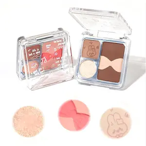 Rumilife 4 Color Eyeshadow Palette – Matte and Shimmer Earth Tones, Easy Blend for Korean Daily Makeup