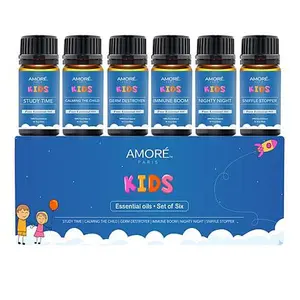 Amore Paris Kids Safe Natural Aromatherapy Essential Oils Starter Set