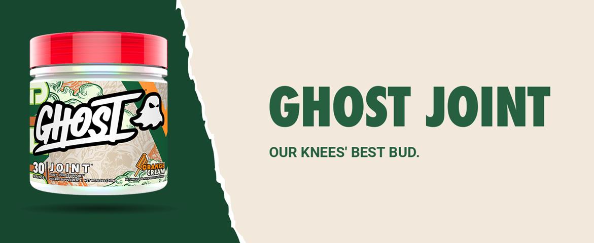 GHOST Joint Supplement (30 Servings) - Daily Joint Maintenance Supplement for Men & Women - Glucosamine HCL, Chondroitin Sulfate & Curcumin - Cartilage, Bones & Joint Support Healthcare Dietary