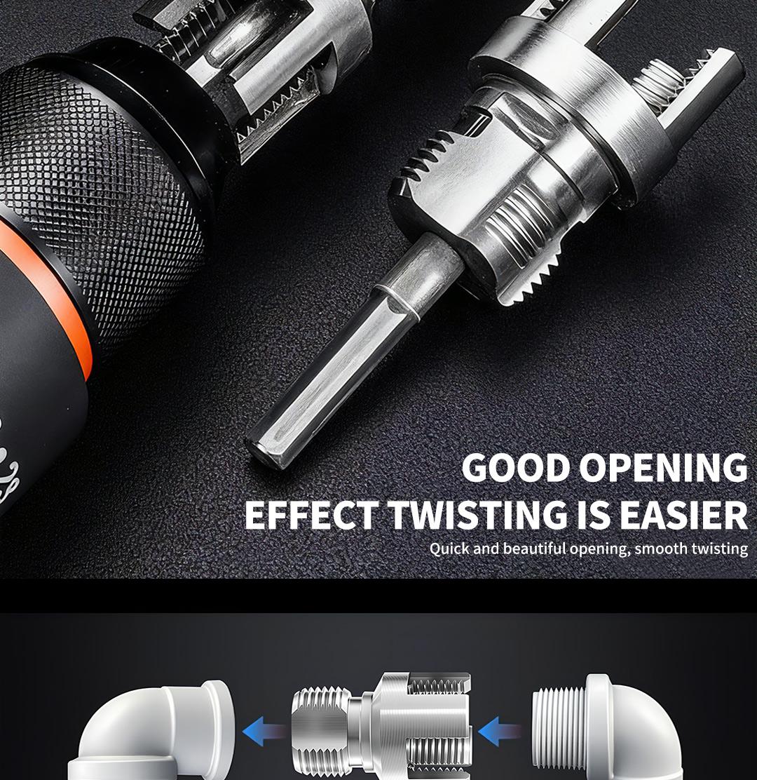 SOPAMI Pipe Tapping and Threading Tool | Dual-Specification Compatible, Wear-Resistant and Durable, Maximizing Efficiency in Pipe Installation and Repair! SOPAMI Pipe Tapping and Threading Tool | Dual-Specification Compatible, Wear-Resistant and Durable, Maximizing Efficiency in Pipe Installation and Repair!