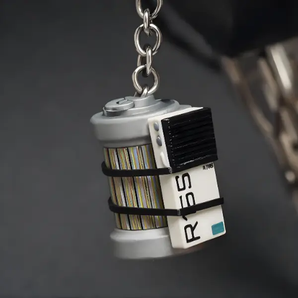 Arc Raiders Inspired Trigger 'Nade Keychain