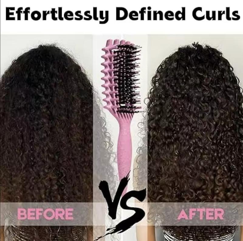 2026 Curly Hair Brush, Curl Defining Brush, DefiningBrush for Detangling Shaping and Defining Curls, LessPulling,Reduces Frizz, Effortlessly DefinedCurls,Waves&Coils, Defining Curls for Women,Men,Wet&Dry Hair
