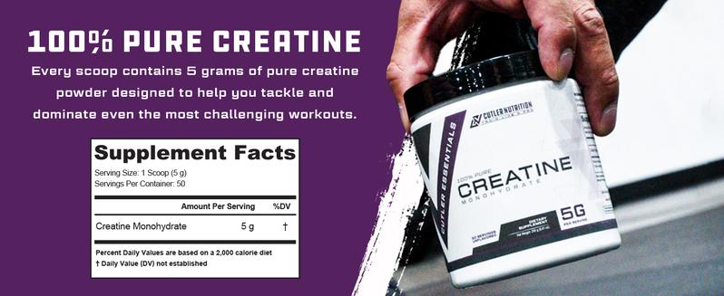 Cutler Nutrition Creatine Monohydrate Supplement Unflavored