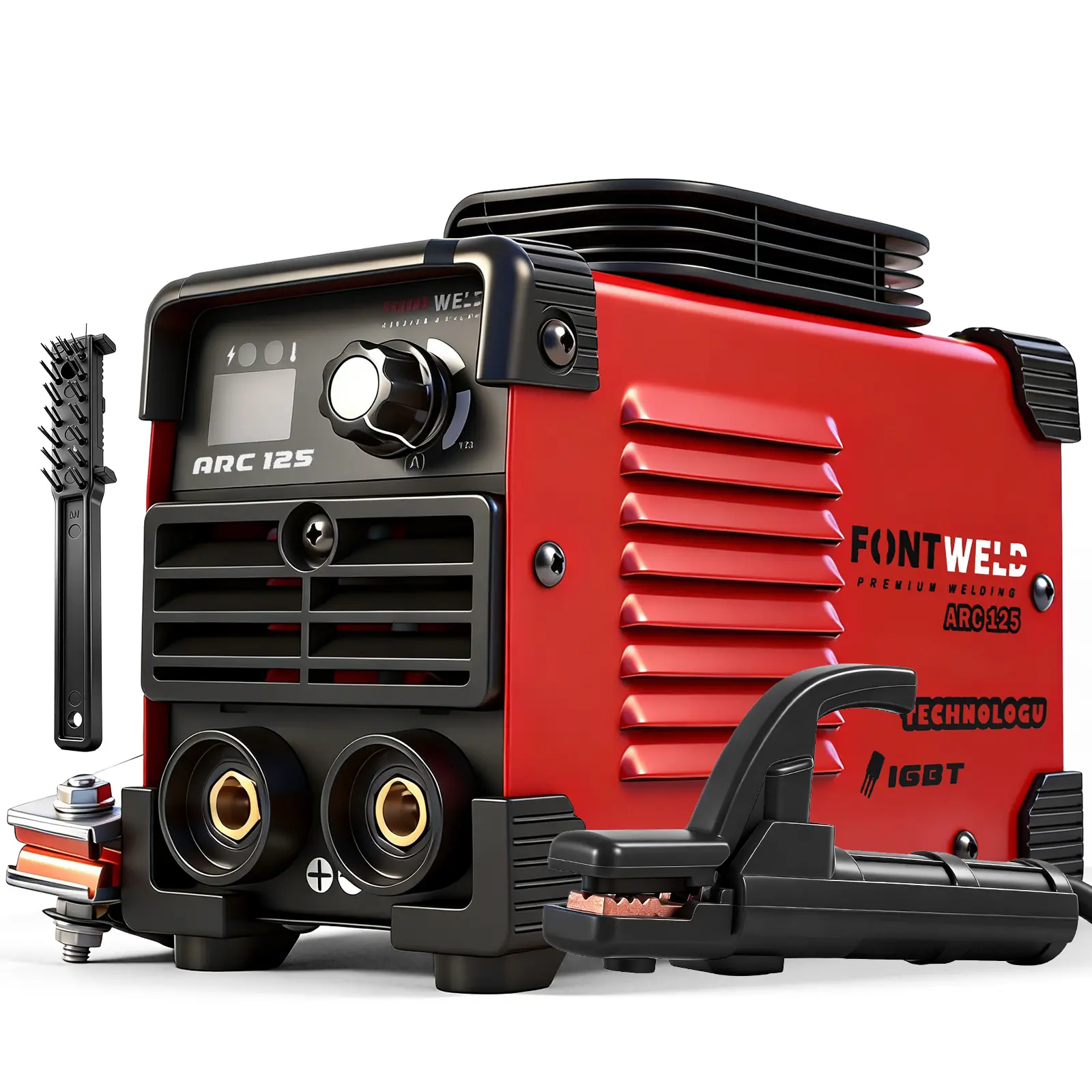 125A IGBT Inverter Arc Welder - 110V 2-in-1 Stick & Lift TIG Portable Welder, Hot Start, Anti-Stick, Digital Display, 4-Layer Safety Protection, Overheat Auto Stop, Spatter-Minimized, for 1/16"-1/8" Rods, Stainless Steel, Metal Home DIY, Car Repair