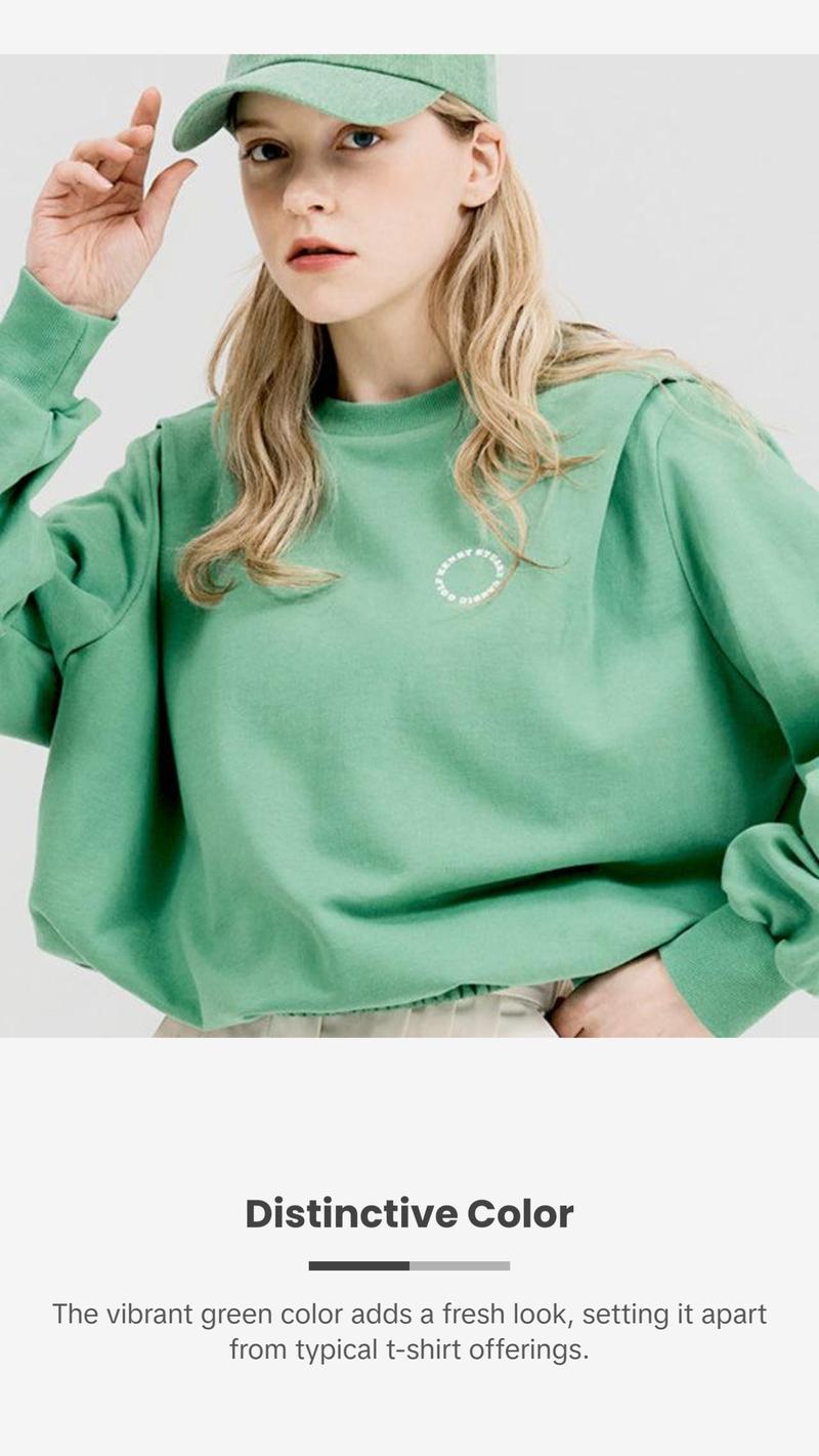 HENRY STUART Women's Over Shoulder T-Shirt - Green