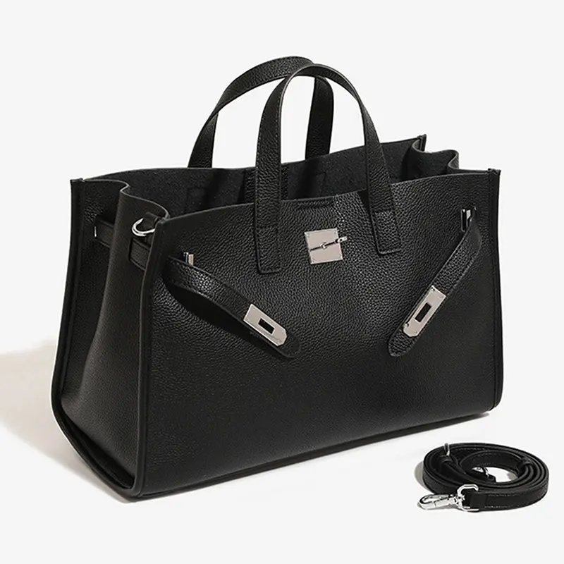 Women’s Top Handle Satchel Purse - Detachable Shoulder Strap, Zipper Pocket, 1-Hand Magnetic Clasp Open, Work-to-Casual Style, Everyday & Work Bags for Women, Purses