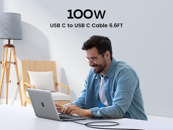 UGREEN 100W USB C Cable - Smartphone Charger for iPhone 17/17 Plus/17 Pro/17 Pro Max/16/15 Plus/15 Pro/15 Pro Max, MacBook Pro, iPad Pro, Dell XPS, Samsung Galaxy S23/S22 Ultra, Switch, Pixel, Deals for You,TikTokShopHolidayHaul