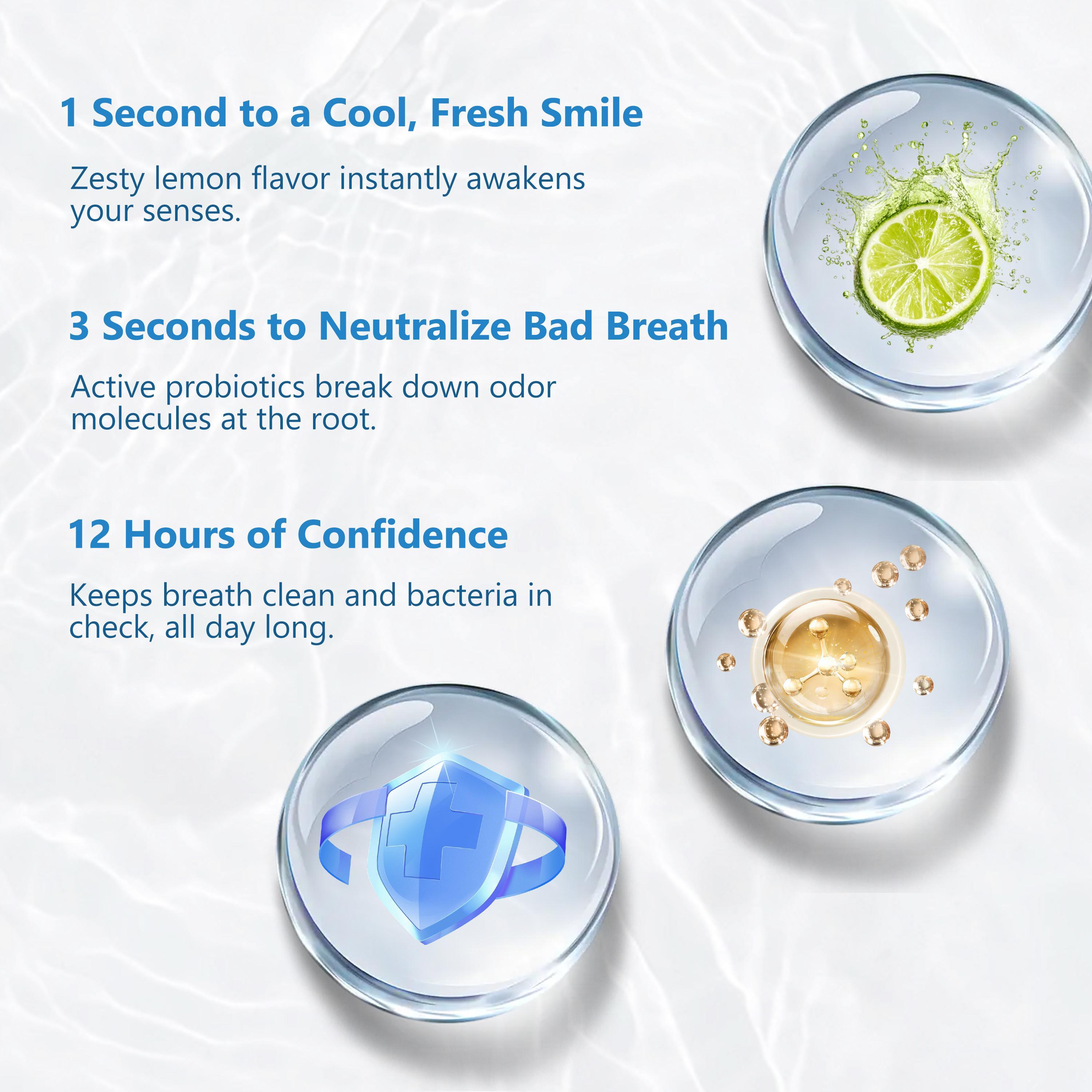 CEELIKE Oral Care 4-Piece Set | 3 Toothpastes + 1 Oral Spray, Comprehensive Cleaning & Long-Lasting Fresh Breath