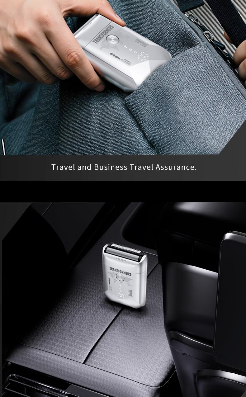 Transformers L20 Foil Shaver, Smart LED Display Shave Calmly, Ultra-Thin Shaving Foil, IPX7 Waterproof, Long Battery Life, Portable, Ideal for Car and Travel, Perfect as a Gift