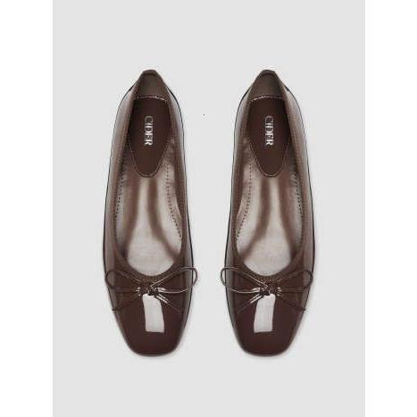 CIDER Bowknot Decor Square Toe Ballet Mary Jane Flats