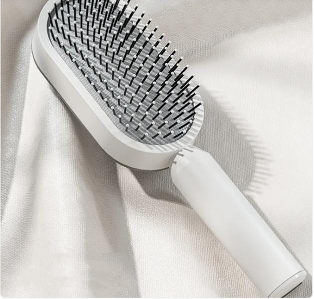 Self Cleaning Hair Brush For Women One-key Cleaning Hair Loss Airbag Massage Scalp Comb Anti-Static Hairbrush