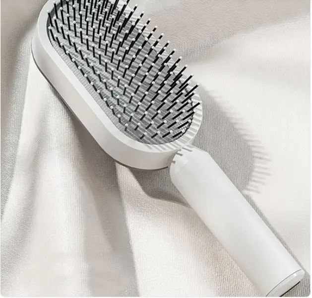 Self Cleaning Hair Brush For Women One-key Cleaning Hair Loss Airbag Massage Scalp Comb Anti-Static Hairbrush