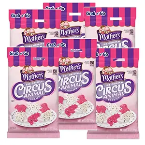 Mother's Iced Animal Crackers Cookies Circus Animals | 3 Oz (6 Pack)