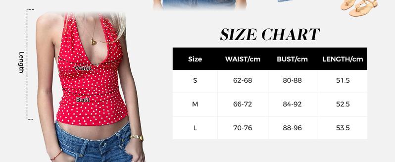 EMMIOL Women's Gingham Halter Top - Deep V Neck Sleeveless Open Back Crop Tank Top for Summer Y2K Coquette Fashion