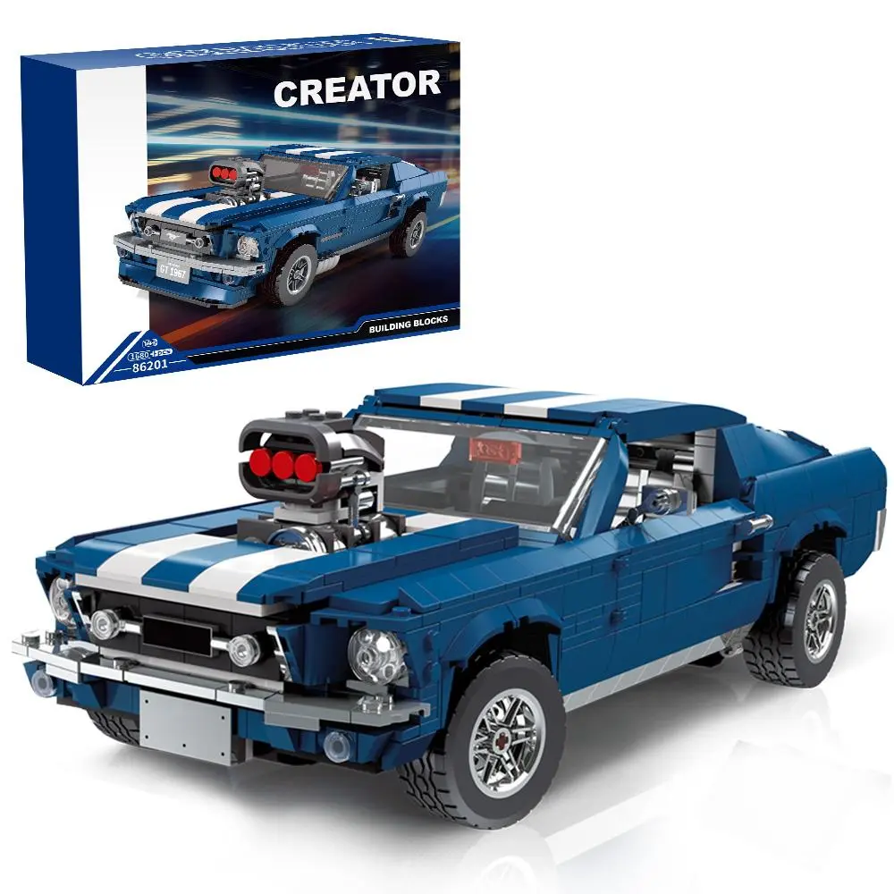 HEGOA 1680Pcs Super Dazzling Racing Building Blocks Set: Collectible Sports Car Model Building Toys, Perfect Gift for Racing Enthusiasts