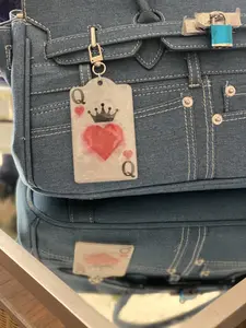 Queen of Hearts Bag Charm | Playing Card Hang Tag