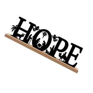 Classic Christmas Nativity Set with Wooden Base for Peaceful Home Ambiences