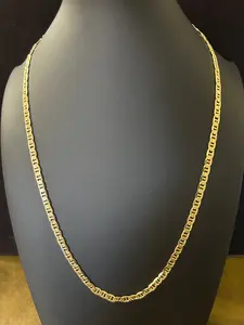 14k Gold Diamond Cut Mariner 24 Inch