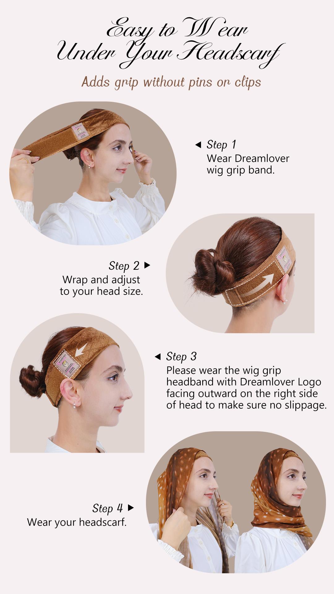 Soft Velour Wig Grip Band