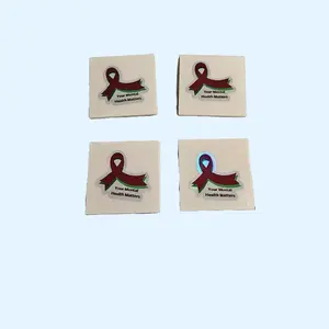 3D Printed Your Mental Health Matters Holographic 4x4 Inch Coasters Set of 4 for Home Decor Tableware
