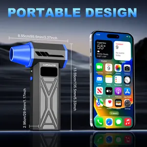 LUPH AUTO Electric Air Duster 4-Gear Adjustable Handheld Blower, Portable Jet Fan for Computer, Keyboard, Home, Car and Outdoor Cleaning